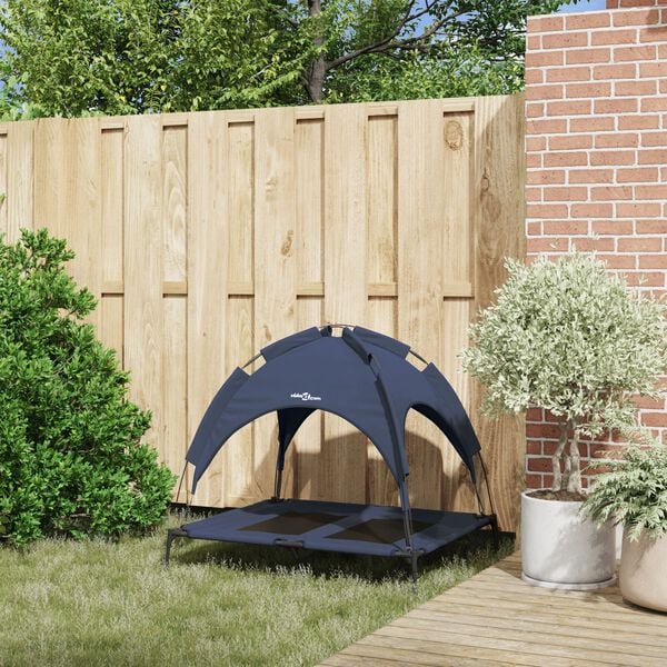 vidaXL Cama para Cachorro Manual Azul Marinho 92 x 77 x 82,5 cm A&ccedil;o