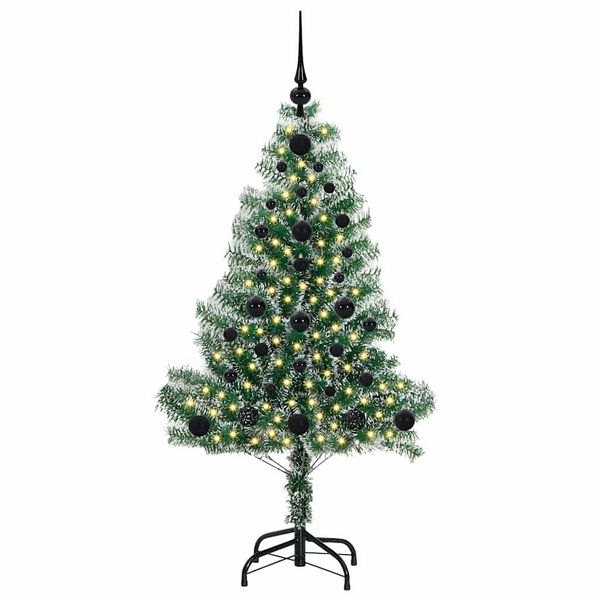 vidaXL &Aacute;rvore de Natal Artificial Coberta de Neve com Luzes de LED