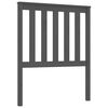 vidaXL Cabeceira de cama 81x6x101 cm pinho maci&ccedil;o cinzento
