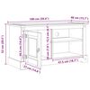 vidaXL Gabinete para TV Corona Branco 100 x 40 x 52 cm