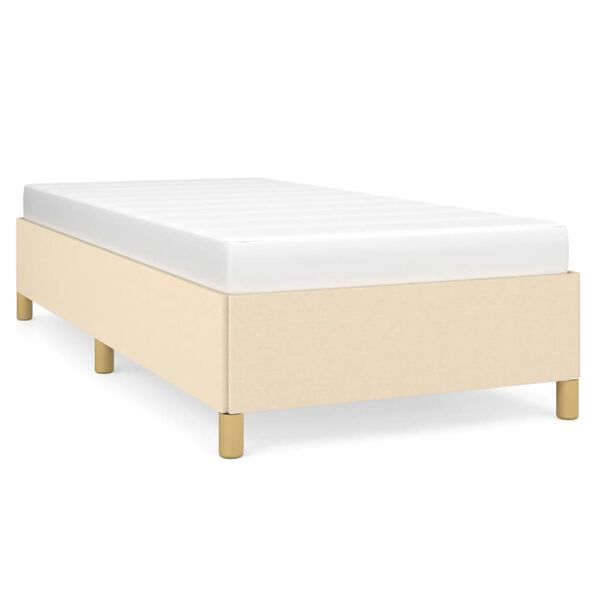 vidaXL Estrutura de cama sem colch&atilde;o 80x200 cm creme