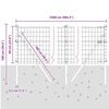 vidaXL Cerca com Poste Cinzeto 0,6 x 25 m A&ccedil;o e PVC