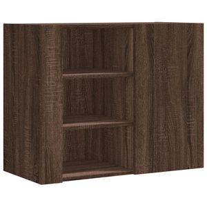 vidaXL Arm&aacute;rio parede 75x35x60 cm derivados madeira carvalho castanho
