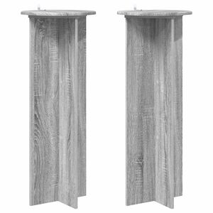 vidaXL Suporte para Plantas 2 unid. Sonoma Cinzento &Oslash;40 x 100 cm