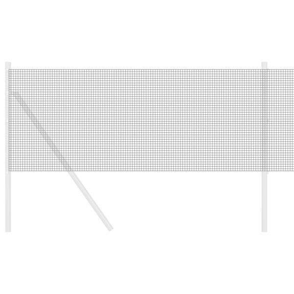 vidaXL Cerca de Arame Soldado Cinzeto 0.8 x 25 m