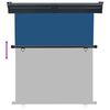 vidaXL Toldo lateral para varanda 145x250 cm azul