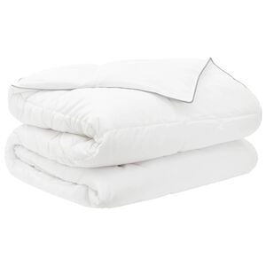vidaXL Edredom de Ver&atilde;o Simples 260 x 240 cm Ver&atilde;o 150 gsm Branco