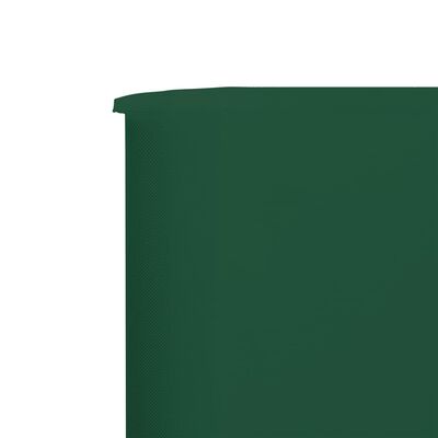 vidaXL Para-vento com 9 painéis em tecido 1200x80 cm verde