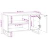 vidaXL Unidades de TV Branco 80 x 33 x 46 cm Madeira processada