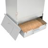 vidaXL Defumador BBQ c/ aparas madeira 44,5x29x83 cm a&ccedil;o galvanizado
