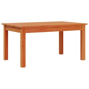 vidaXL Mesa de centro 80x50x40 cm madeira pinho maci&ccedil;a castanho cera