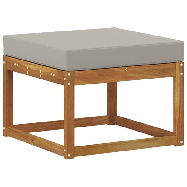 vidaXL Conjunto de Sof&aacute;s para Exterior 5 pcs Cinza Natural e Claro