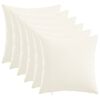 vidaXL Capa almofada 6 unid. HEERLEN Branco 45 x 45 cm Tecido