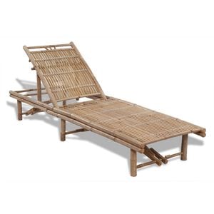 vidaXL Espregui&ccedil;adeira bambu