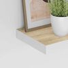 vidaXL Prateleiras de parede 4 pcs 40x23x3,8 cm MDF carvalho e branco