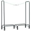 vidaXL Suporte para lenha 120x35x120 cm a&ccedil;o antracite