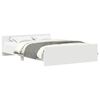 vidaXL Estrutura de cama com cabeceira e p&eacute;s 135x190 cm branco
