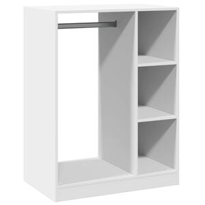 vidaXL Roupeiro 77x48x102 cm derivados de madeira branco