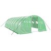 vidaXL Estufa com estrutura de a&ccedil;o 32 m&sup2; 8x4x2 m verde