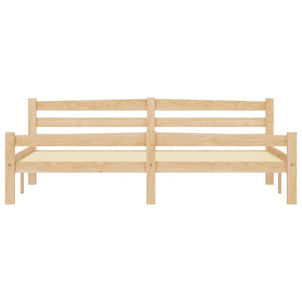 vidaXL Estrutura de cama com 2 gavetas 180x200 cm pinho maci&ccedil;o
