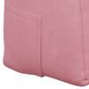 vidaXL Travesseiro para Costas Rosa 100 x 24 x 50 cm Veludo