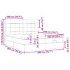 vidaXL Estrutura de cama otomana com colch&otilde;es tecido creme 200x200cm