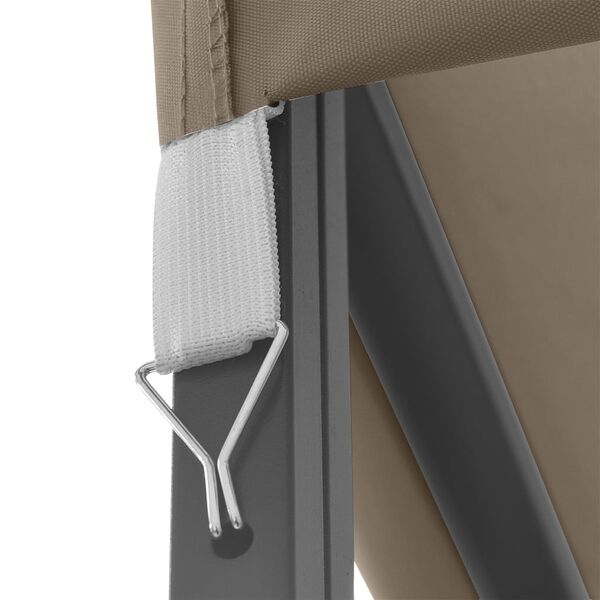 vidaXL Gazebo 4x3 m cinzento-acastanhado