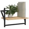 vidaXL Prateleiras de parede c/ barras 2pcs 40x25x30cm carvalho sonoma