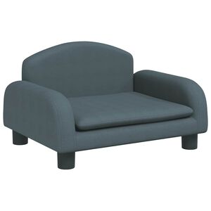 vidaXL Cama para c&atilde;es 50x40x30 cm tecido cinzento-escuro