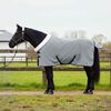 vidaXL Cobertor de Cavalo Cinza Claro Total 75 cm Fleece polar