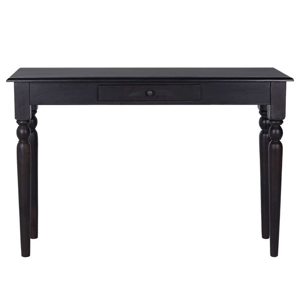 vidaXL Mesa consola 110x30x75 cm madeira de mogno maci&ccedil;a preto-claro