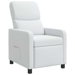 vidaXL Reclin&aacute;vel Branco Tecido