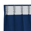 vidaXL Cortinas Blackout com Argolas 2 pcs Azul Escuro 175 x 140 cm