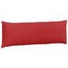 vidaXL Travesseiros de Sofá 2 pcs Vermelho 120 x 40 cm tecido