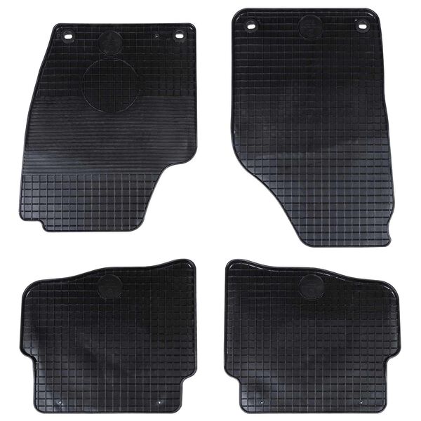vidaXL Tapete de carro 4 pcs Preto compat&iacute;vel com VW POLO 10 / 01-09 NS