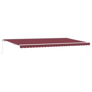vidaXL Toldo retr&aacute;til manual 600x300 cm bord&ocirc;