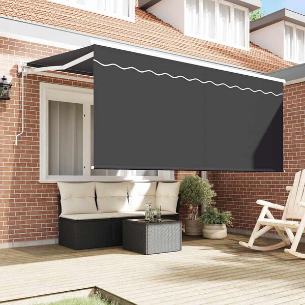 vidaXL Toldo Retr&aacute;til Antracite 300 x 200 cm Poli&eacute;ster e Alum&iacute;nio