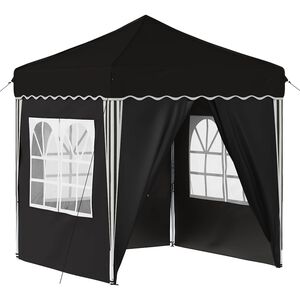 vidaXL Tenda de Festa Pop-up 195 x 195 x 245 cm Preto Tecido Oxford