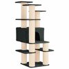 vidaXL &Aacute;rvore para gatos com postes de sisal Cinzento-Escuro 161 cm