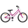 vidaXL Bicicleta Infantil 24 Polegadas para 8-12 anos Rosa Branco