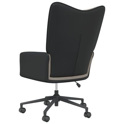 vidaXL Cadeira de descanso PVC e veludo cinzento-claro