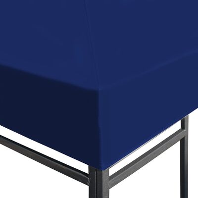 vidaXL Cobertura de gazebo 310 g/m² 3x3 m azul