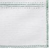 vidaXL Panos de Limpeza 5 pcs 50x60 cm branco com riscas verdes