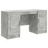 vidaXL Mesa Cinzento Cimento 142,5 x 50 x 75 cm Derivados de Madeira