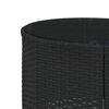 vidaXL 3 pcs conjunto de sof&aacute;s de jardim semicircular vime PE preto