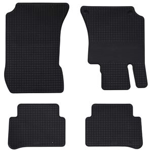 vidaXL Tapete de carro 4 pcs Preto adecuado para MERCEDES E 09-16