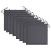 vidaXL Cadeiras de jardim dobr&aacute;veis c/ almofad&otilde;es 8 pcs teca maci&ccedil;a