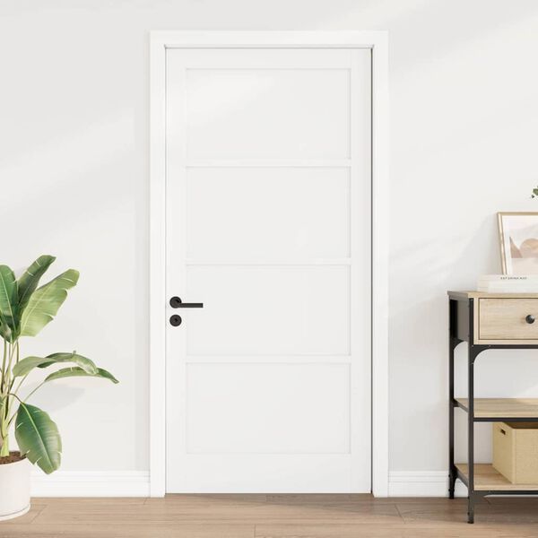 vidaXL Porta Interna ORKDAL Branco 93 x 202 cm Contraplacado