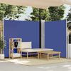 vidaXL Toldo lateral retr&aacute;til para p&aacute;tio 170x1200 cm azul