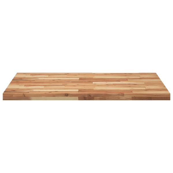 vidaXL Tampo de mesa retangular 100x80x4 cm madeira de ac&aacute;cia maci&ccedil;a